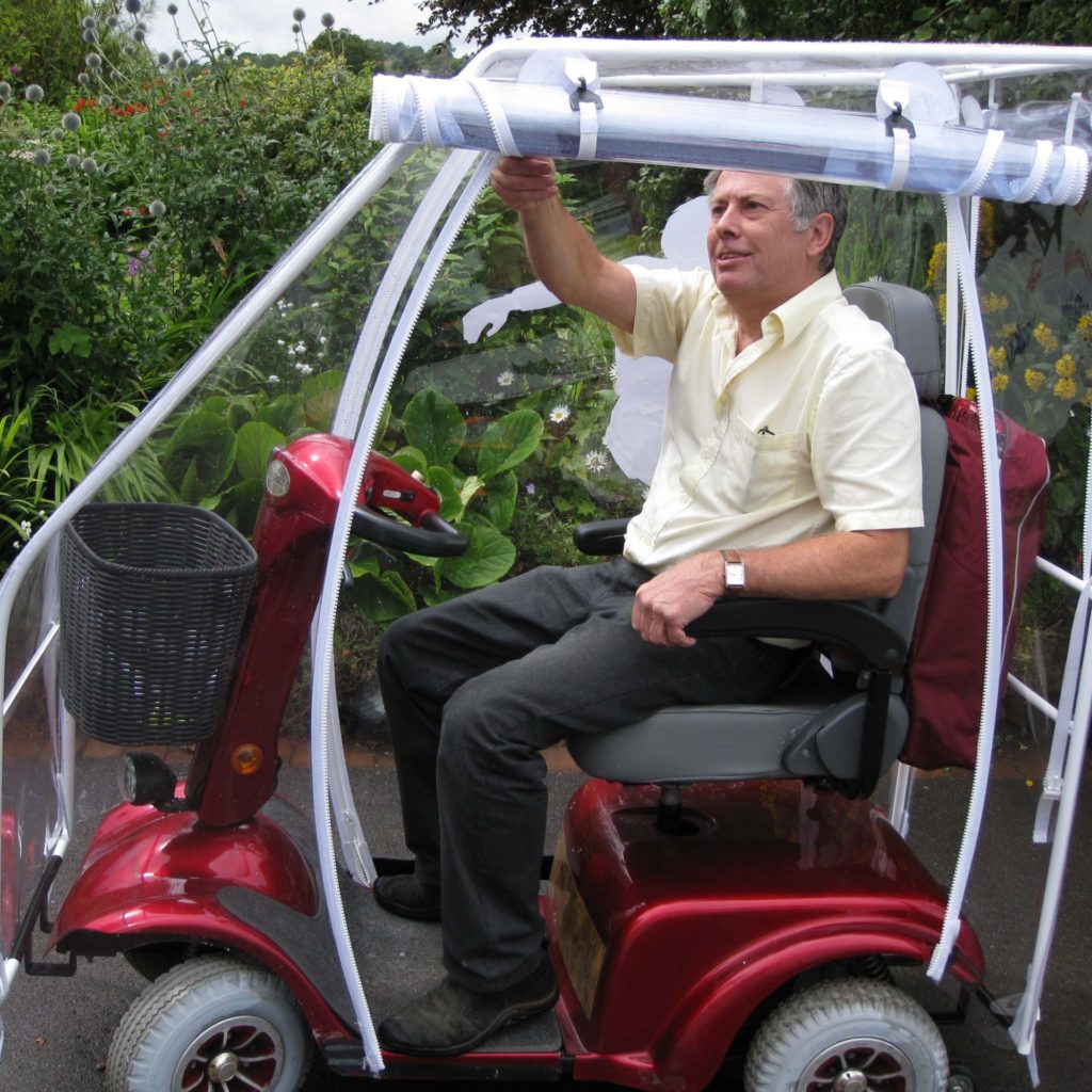 Capota para scooter transparante