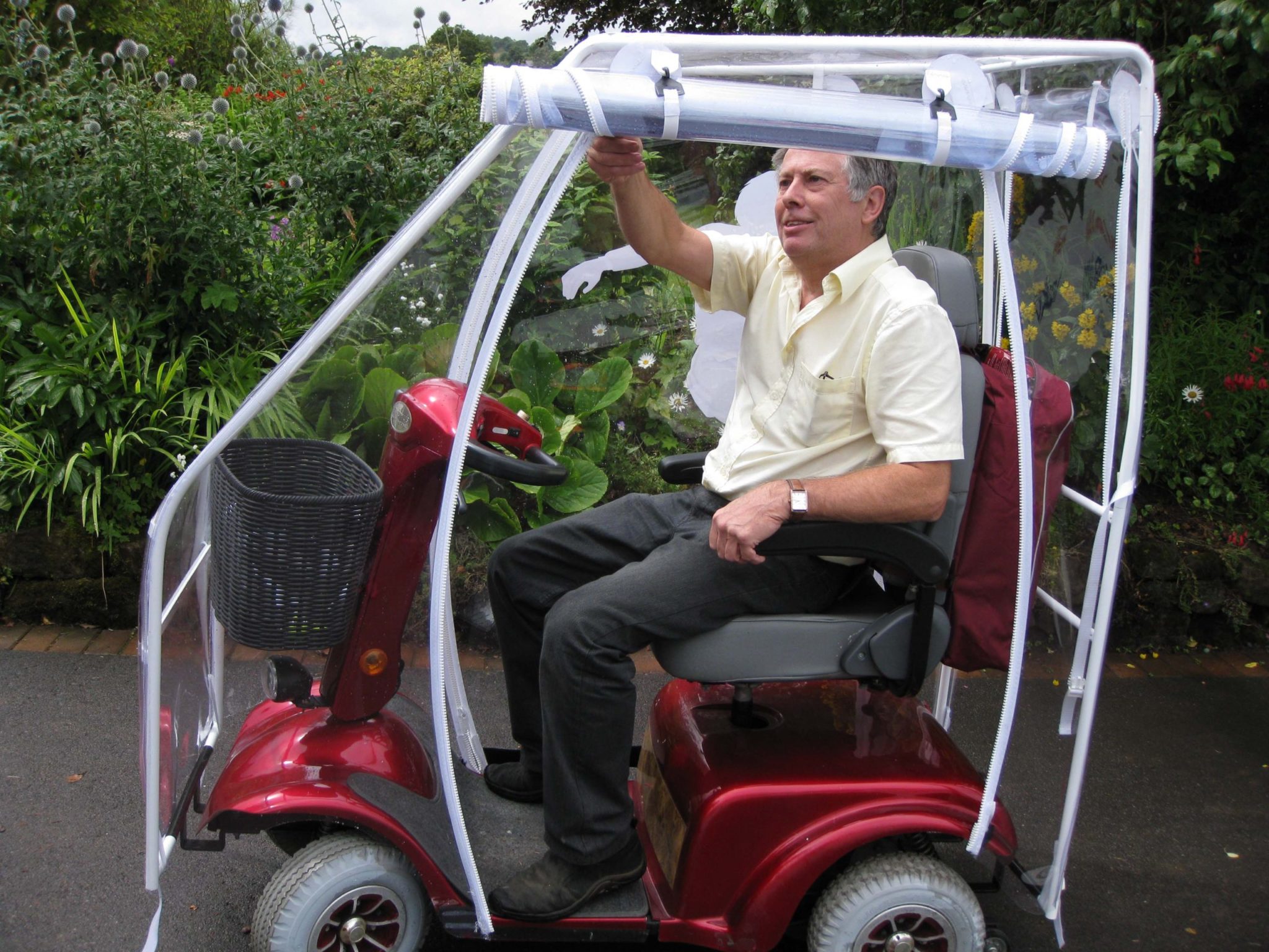 Capota para scooter transparante