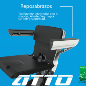 reposabraxos para scooter Atto